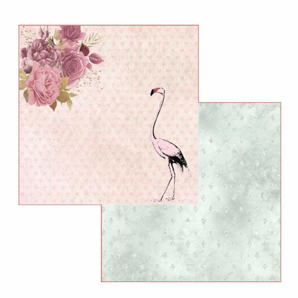 Colección papeles de scrapbooking "Alicia en un mundo mágico" 21x21cm doble cara