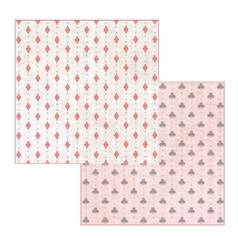 Colección papeles de scrapbooking "Alicia en un mundo mágico" 21x21cm doble cara