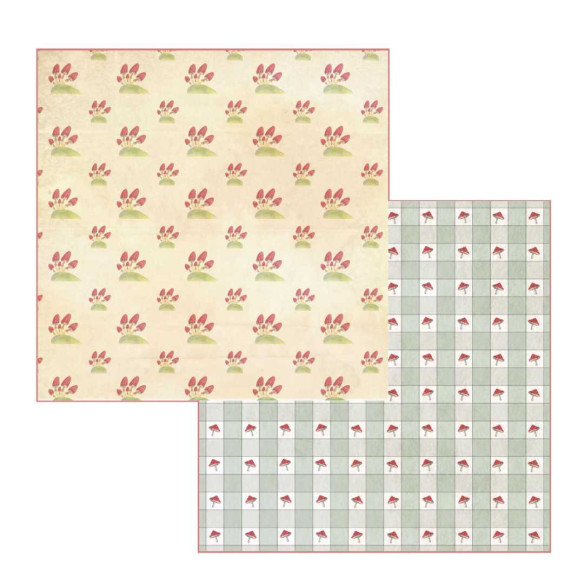 Colección papeles de scrapbooking "Alicia en un mundo mágico" 21x21cm doble cara