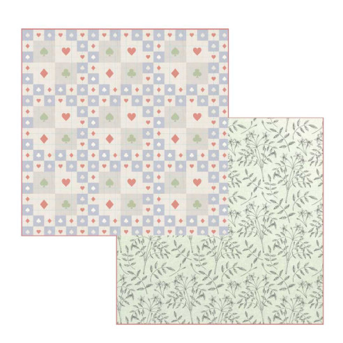 Colección papeles de scrapbooking "Alicia en un mundo mágico" 21x21cm doble cara