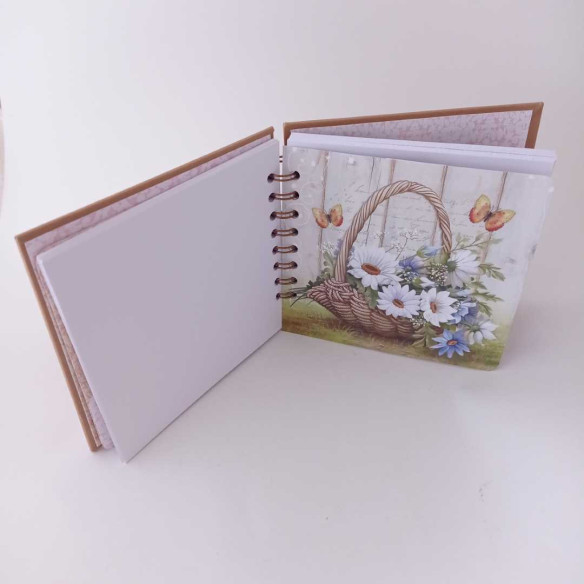 LIBRETA ARTESANAL ROSA