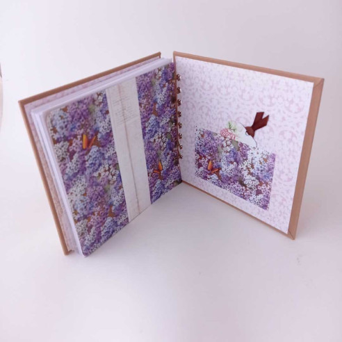 LIBRETA ARTESANAL ROSA