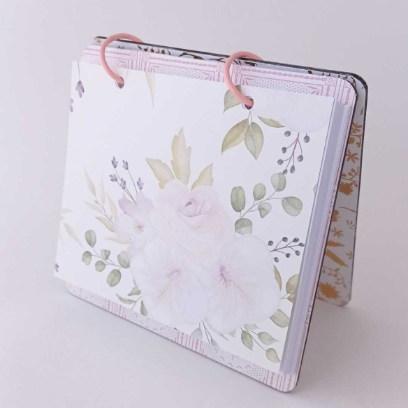 FICHERO de MADERA HandMade FLOR