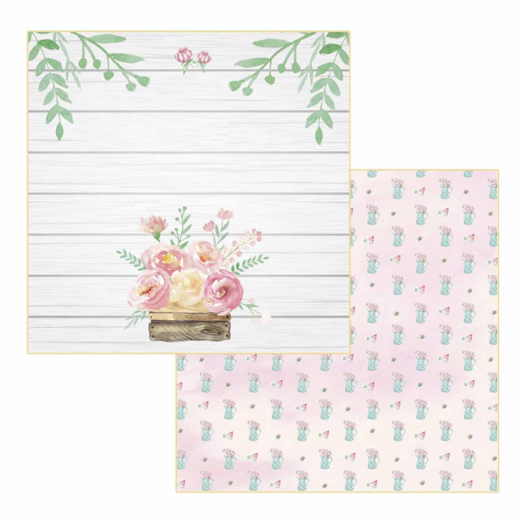 Colección papeles de scrapbooking "Nuevas ilusiones" 21x21 cm doble cara