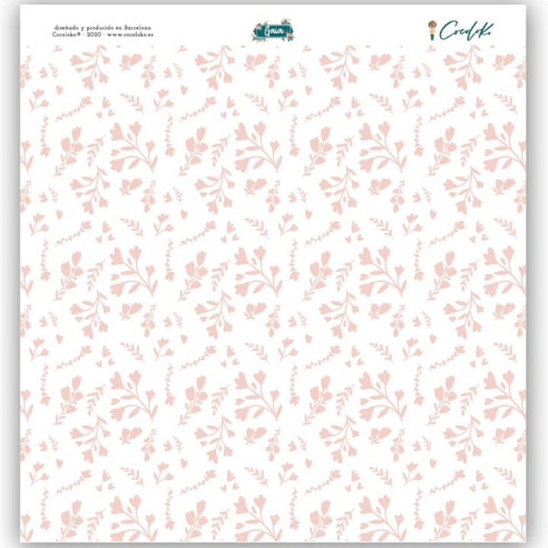 VELLUM con estampado de FLORES ROSAS