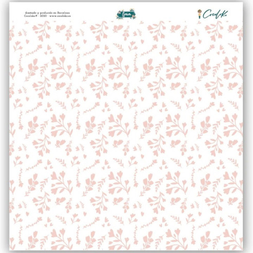 VELLUM con estampado de FLORES ROSAS