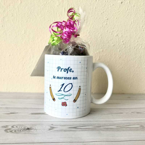 TAZA "PROFE, te mereces un 10".