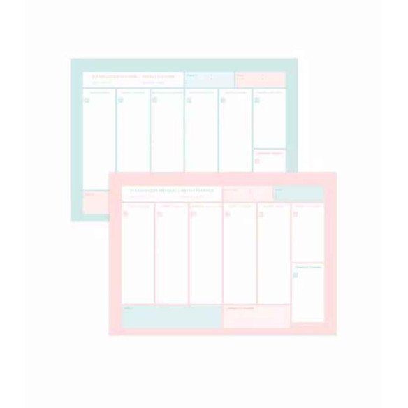 Planificador semanal Aqua - Coral