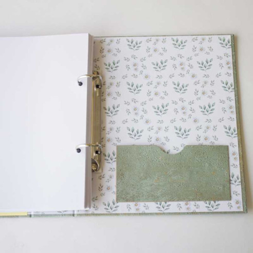 Fichero artesanal 22 x 19 cm Vintage con textura