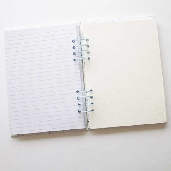 Libreta artesanal 22 x 16 cm diseño de Flores