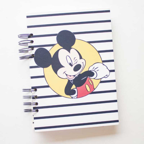 Libreta artesanal 22 x 16 cm Mickey