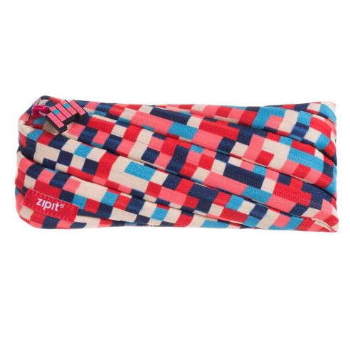 Estuche pixel rojo y azul