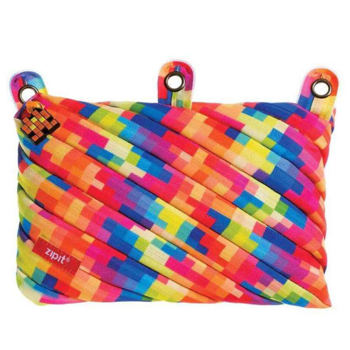 Estuche con 3 anillas multicolor Zipit