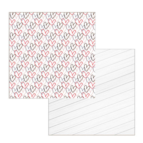 Colección papeles de scrapbooking "San Valentín" 21x21 cm doble cara