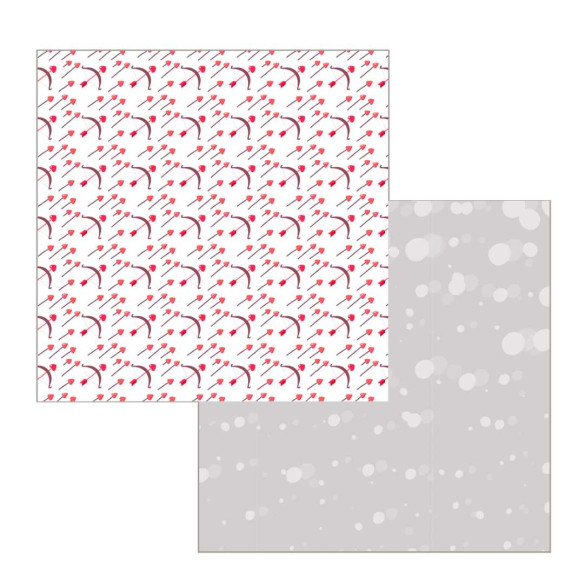 Colección papeles de scrapbooking "San Valentín" 21x21 cm doble cara