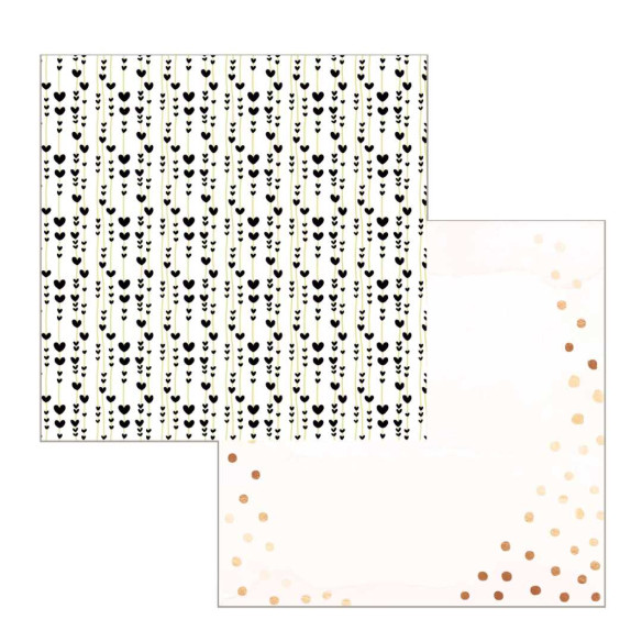 Colección papeles de scrapbooking "San Valentín" 21x21 cm doble cara