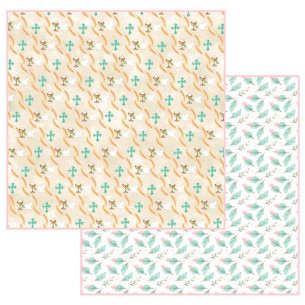 Colección papeles de scrapbooking "La niña que hoy celebra su Primera Comunión" 21 x 21 cm una cara 2