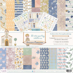 Colección papeles de scrapbooking "El niño que hoy...