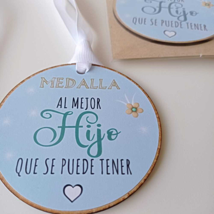 Medalla de madera al Mejor Hijo