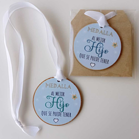 Medalla de madera al Mejor Hijo