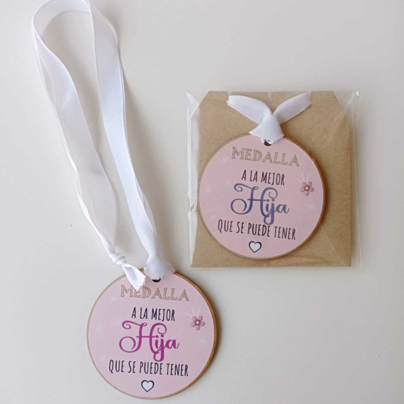 Medalla de madera a la Mejor Hija