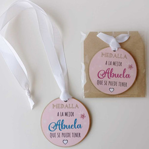 Medalla de madera a la Mejor Abuela 2