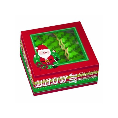 Caja para galletas con diseño Navideño