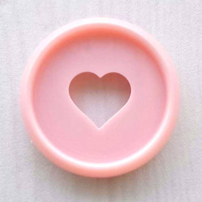 Discos para encuadernar planner 24 mm rosa - Corazón