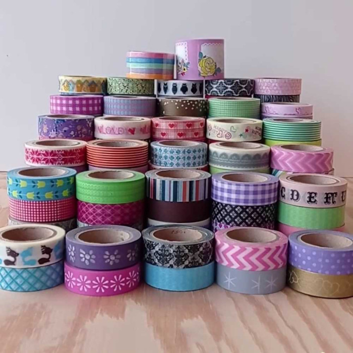 Lote 20 washi tapes decorativos variados