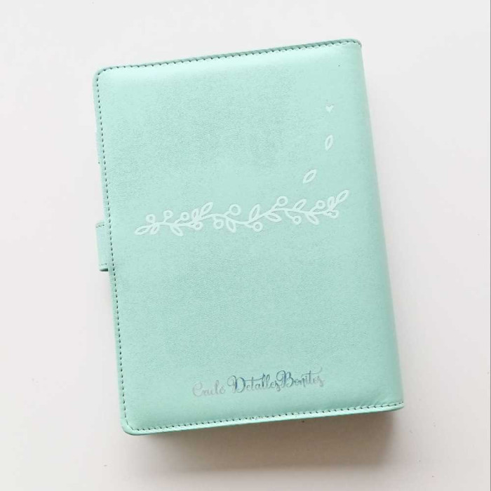 Archivador de polipiel "Suerte" A5 color verde