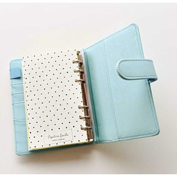 Archivador de polipiel "Directora general de mi destino" A6 color azul