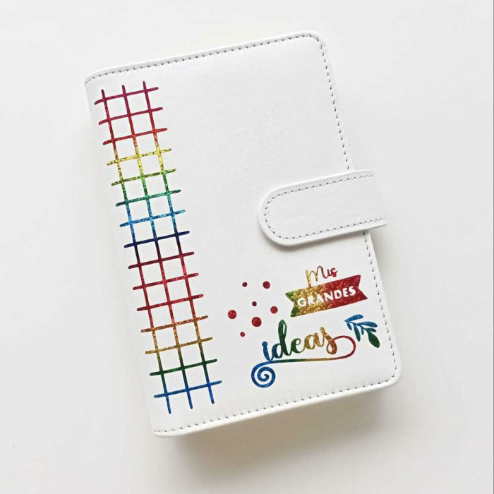 Archivador de polipiel "Mis grandes ideas" A6 color blanco