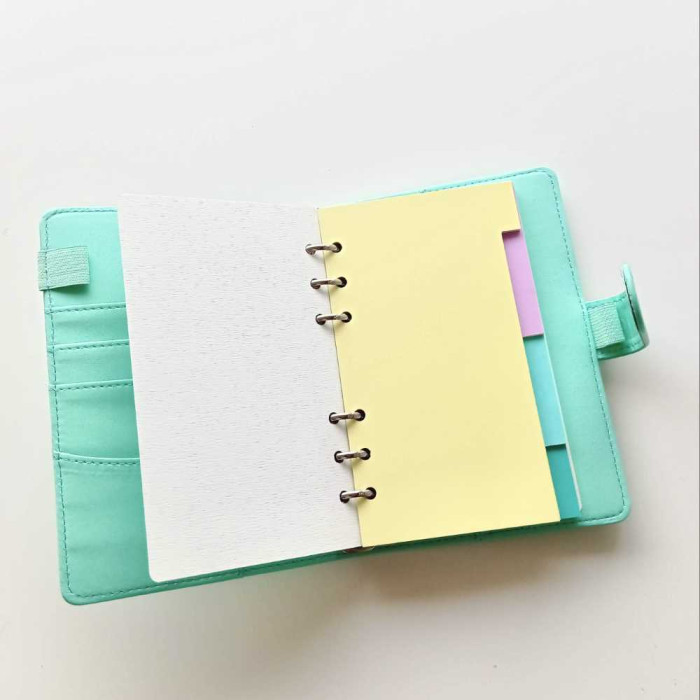 Archivador de polipiel Suerte A6 color verde