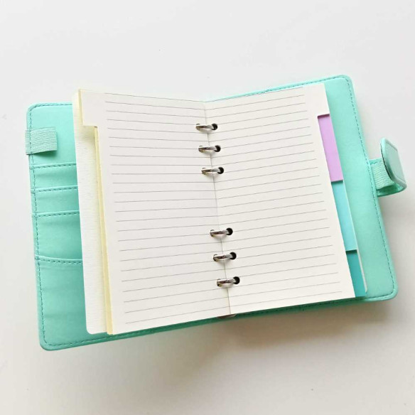 Archivador de polipiel Suerte A6 color verde