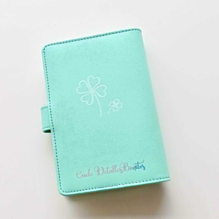 Archivador de polipiel Suerte A6 color verde