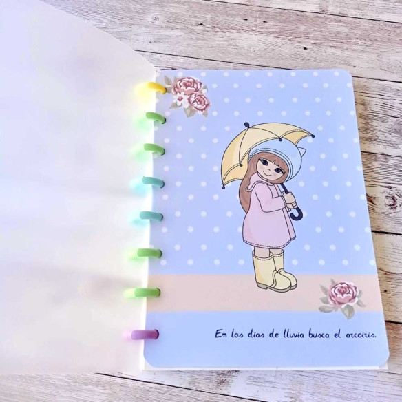 Set portadas A5 "Muñecas bonitas. Días de lluvia"