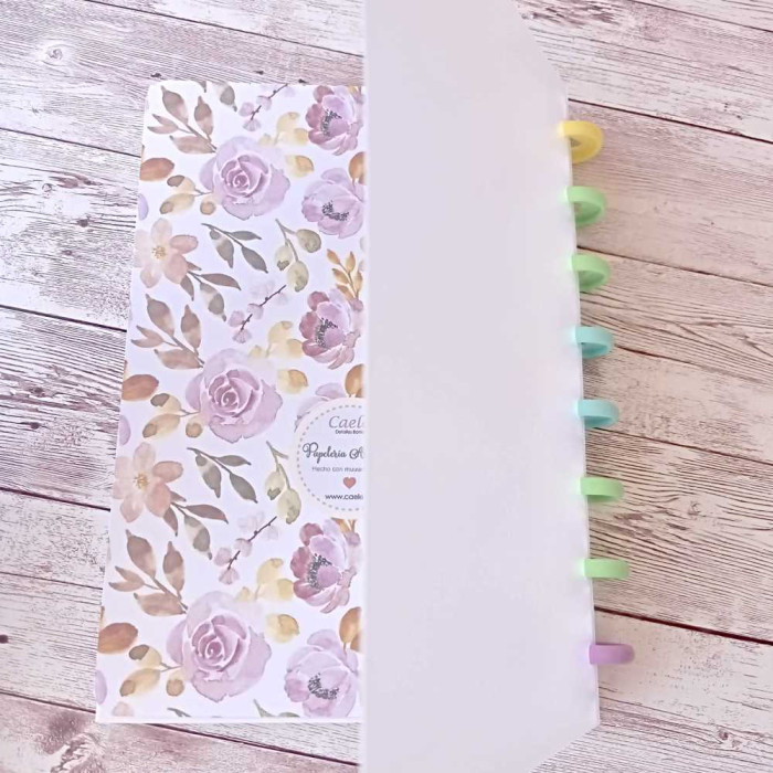 Set portadas A5 "Flores acuarela"