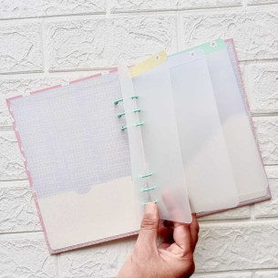 Set de 4 separadores colores pastel Flor 2