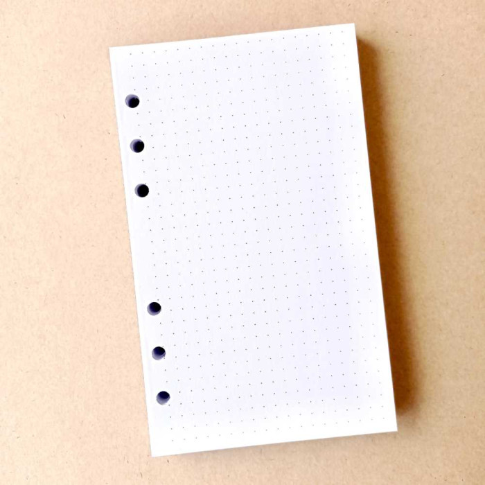 Recambio Hojas de puntitos tamaño 10,5 x 17,5 cm