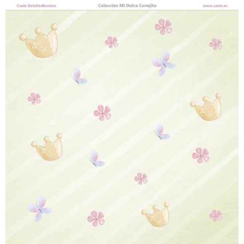 Colección papeles de scrapbooking "Mi dulce conejito" 21x21cm