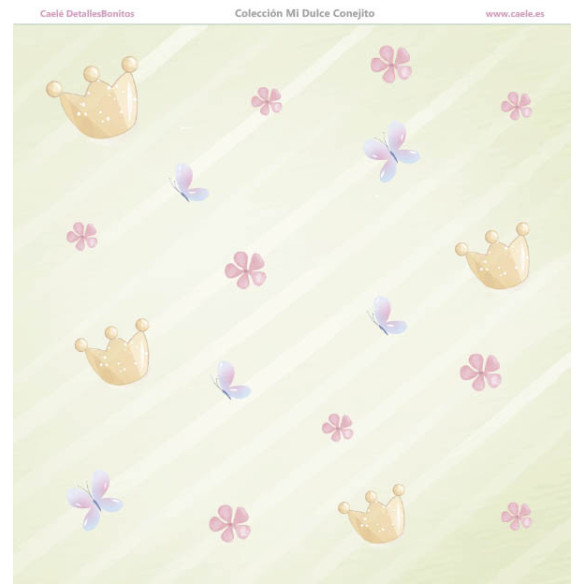 Colección papeles de scrapbooking "Mi dulce conejito" 21x21cm