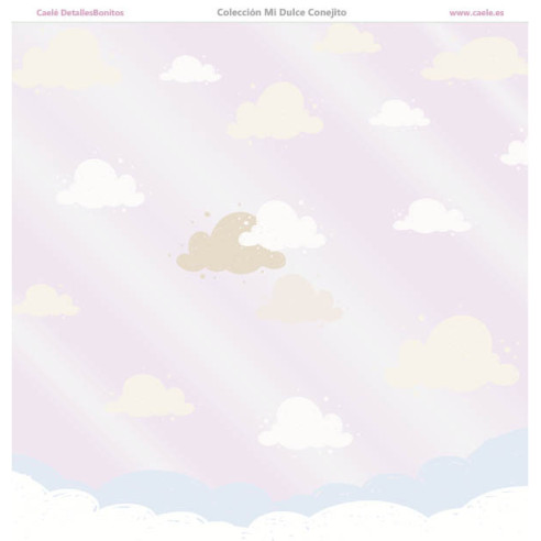 Colección papeles de scrapbooking "Mi dulce conejito" 21x21cm