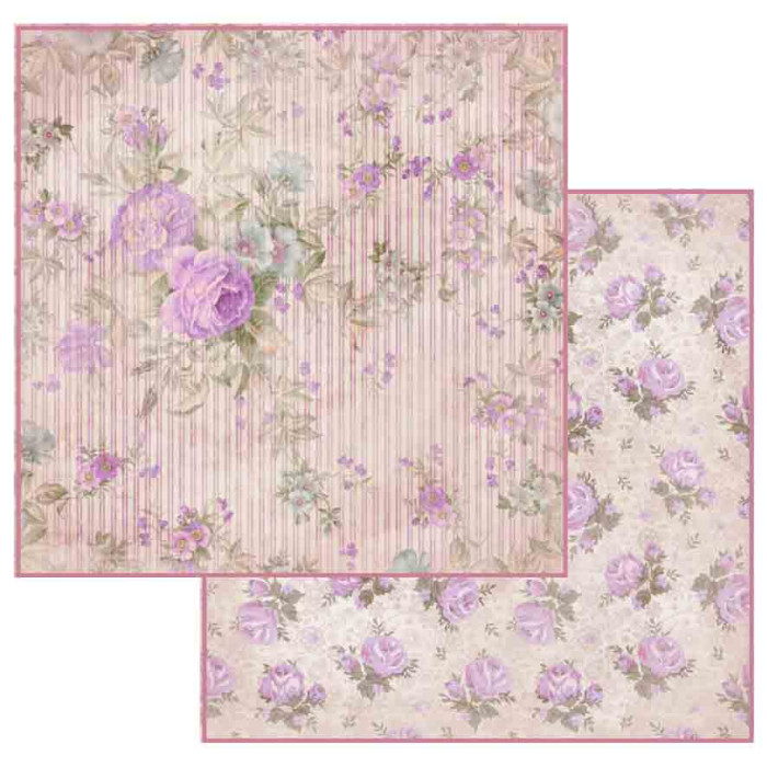 Colección papeles scrapbooking "Romance eterno" 30,5 cm una cara