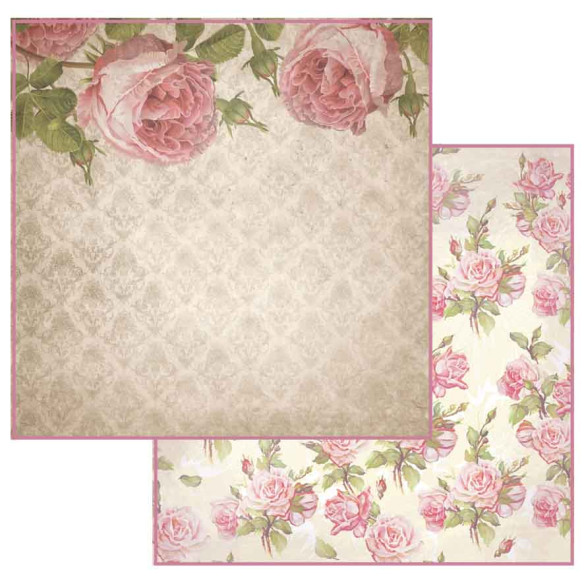 Colección papeles scrapbooking "Romance eterno" 30,5 cm doble cara