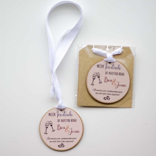 Medalla de madera al Mejor invitado de nuestra boda 2