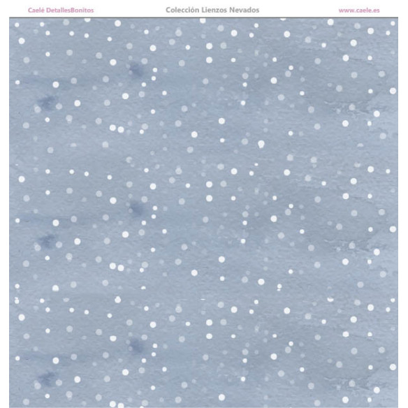 Colección papeles de scrapbooking "Lienzos nevados" 30.5 x 30.5 cm