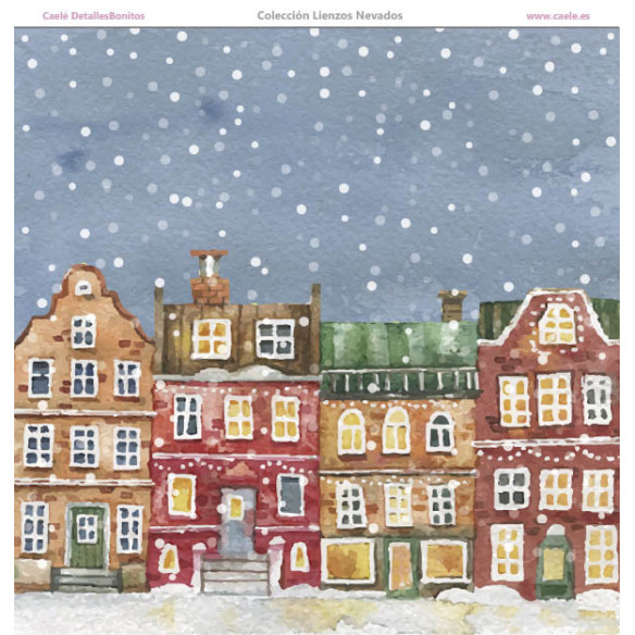 Colección papeles de scrapbooking "Lienzos nevados" 30.5 x 30.5 cm