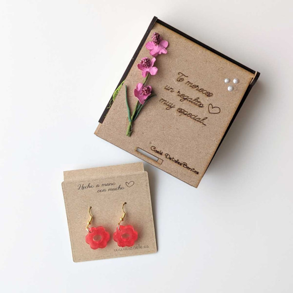 Pendientes de resina "Idalia"