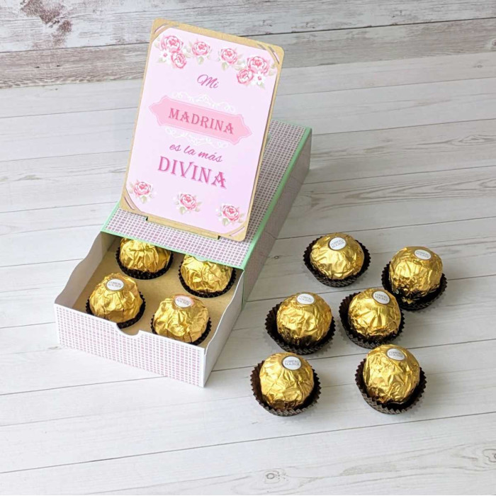 Caja Pop Up "Mi Madrina es la mas divina"