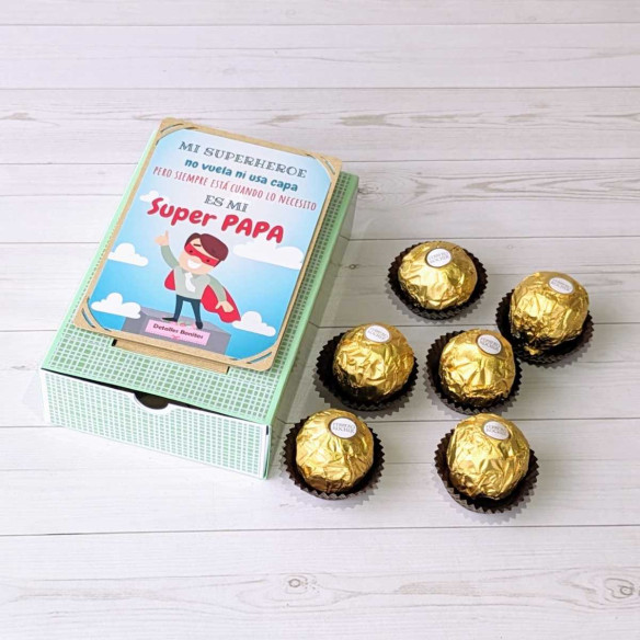 Caja Pop Up Súper Papá. Día del padre.